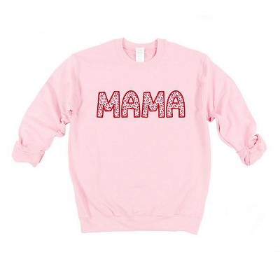 Simply Sage Market Women's Graphic Sweatshirt Mama Leopard Hearts