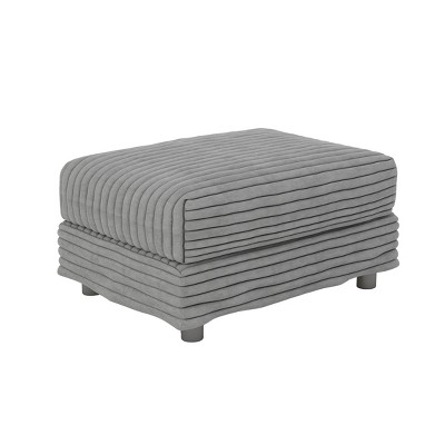 NicBex Home Modular Ottoman with Plush Corduroy Upholstery,Standalone Ottoman Piece for Sectional Sofa with 2/3/4 Seater,31.5" x 23.6" x 15.76"
