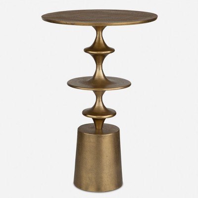 Uttermost Flight Brass Accent Table