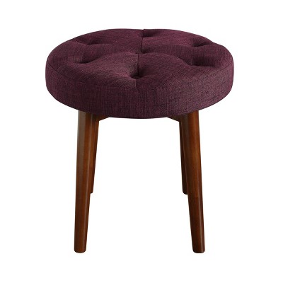 Penelope Round Tufted Stool - Adore Décor