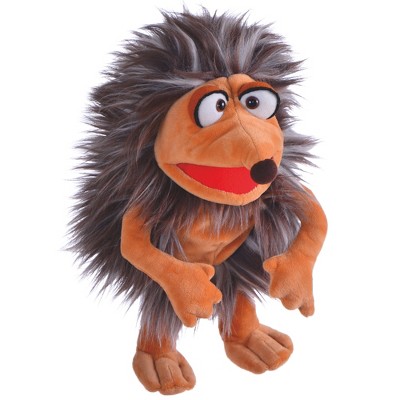 Living Puppets: Pik The Brown Hedgehog - 12" Plush Hand Puppet, Handmade, Moving