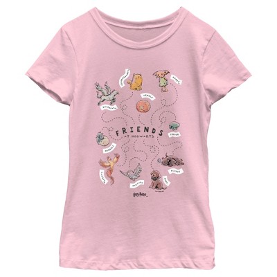 Girl's Harry Potter Animals and Pets from Hogwarts T-Shirt
