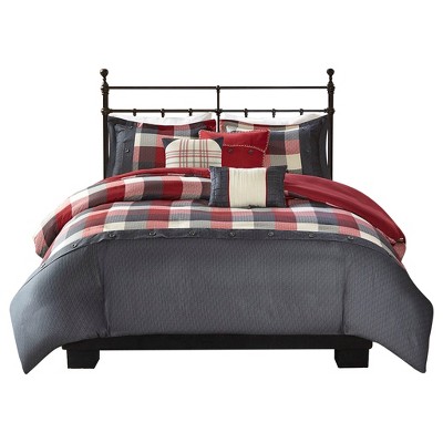 Gulches King/Cal King 6 Piece Herringbone Duvet Cover Set