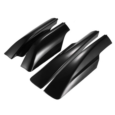 Upper Roof Rack Rails End Cap Protection Cover Shell for Toyota RAV4 2006-2012 Plastic 4 Pcs Black
