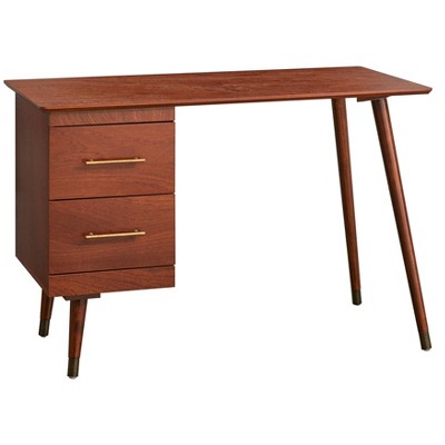 Angelo:HOME 2 Drawer Leon Mid Century Modern Desk