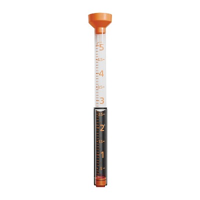 Taylor® Precision Products Jumbo 5-In.-Capacity Easy-View Rain Gauge in Orange
