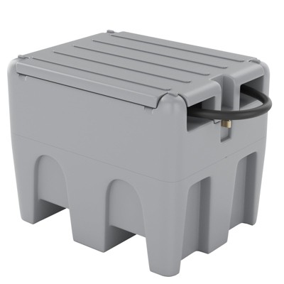 Portable Fuel Tank - 116 Gallon with 12V Electric Transfer Pump (10.6 GPM), Auto Shut-Off Nozzle, 360° Swivel Hose for Truck/Tractor/Farm/Marine