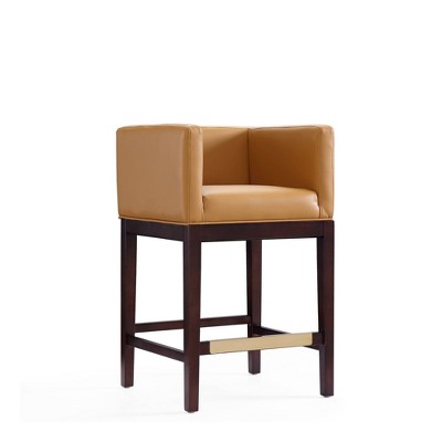 Kingsley Beech Wood Counter Height Barstool - Manhattan Comfort