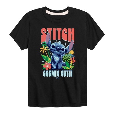Boys' - Lilo And Stitch - Stitch Cosmic Cutie Short Sleeve Graphic T-Shirt