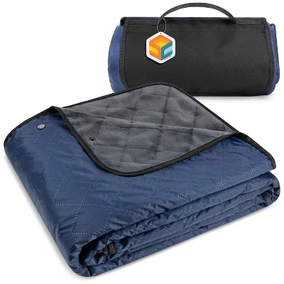 SUN CUBE Waterproof Outdoor Blanket, Fleece Windproof Foldable Stadium Camping Picnic Car Travel Beach