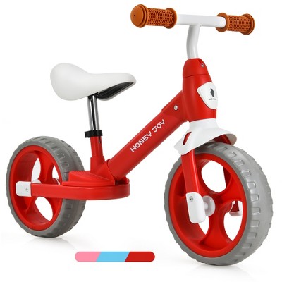 Honey Joy Kids Balance Bike Toddler Training Bicycle w/ Feetrests for 2-5 Years Old Red\Blue\Pink