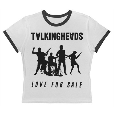 Talking Heads Women's Love For Sale Short Sleeve Graphic Cotton Retro Vintage Ranger Baby Tee