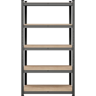Yaheetech 71in 5-Tier Metal Storage Rack 5 Adjustable Shelves Boltless Shelving