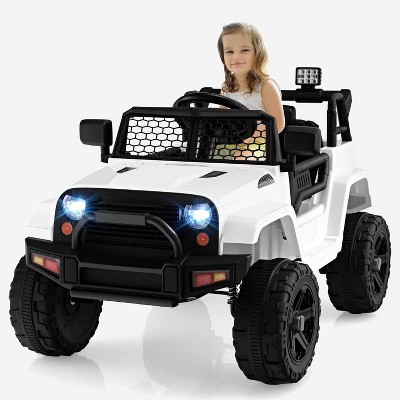 Costway 12V Kids Ride On Car Electric Vehicle Jeep with Parental Remote Music Horn Headlights Slow Start Function