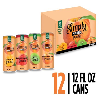 Simply Spiked Peach Variety Pack - 12pk/12 fl oz Cans