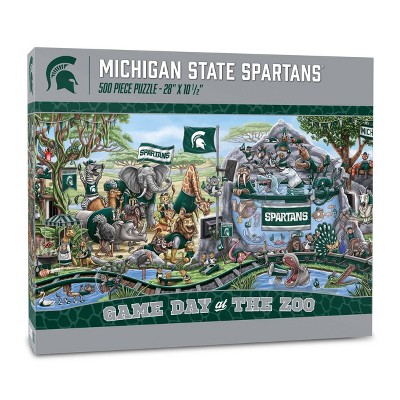 NCAA Michigan State Spartans Game Day at the Zoo 500pc Puzzle