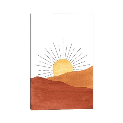 Abstract Sunset in The Desert by Whales Way Unframed Wall Canvas - iCanvas