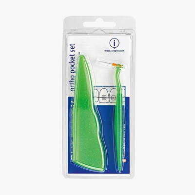 Curaprox CPS 459 Ortho Pocket Set – Orthodontic Interdental Brush Kit with Holder