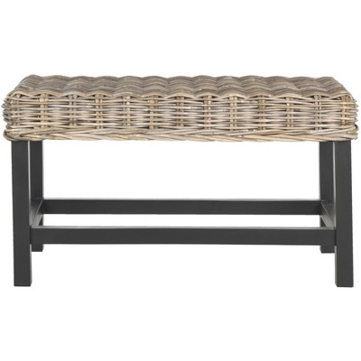 Omari Wicker Bench - SEA7014 - Grey - Safavieh