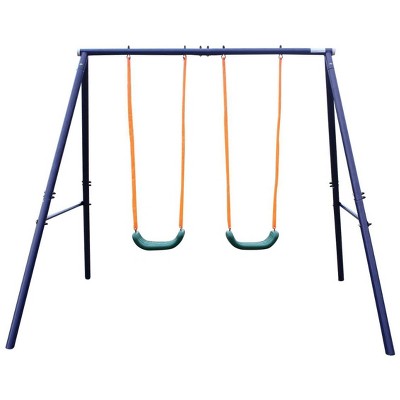 JANSNO 2 Station Swing Set for Children