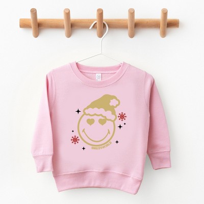 SmileyWorld Christmas Heart Eyes - Toddler Graphic Sweatshirt
