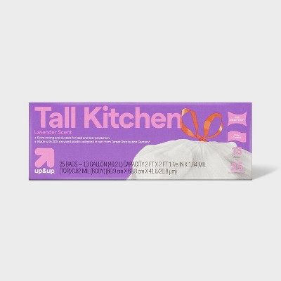 UltraStretch Tall Kitchen Drawstring Trash Bags - Lavender Scent - 13gal - up&up™