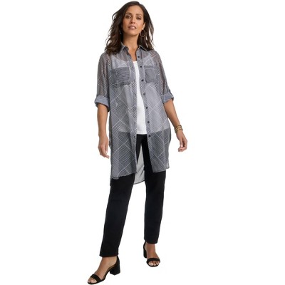 Jessica London Sheer Georgette Mega Tunic