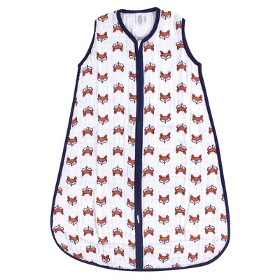 Yoga Sprout Baby Boys Sleeveless Muslin Cotton Sleeping Bag, Sack, Blanket, Clever Fox