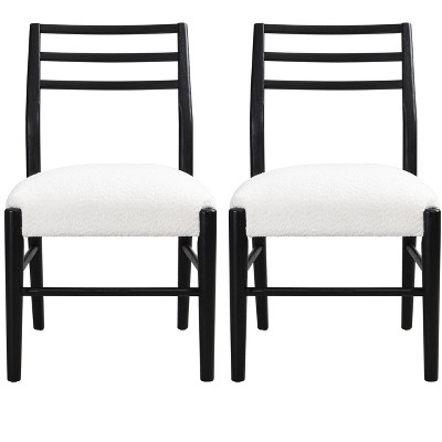 Christopher Knight Home Fescue Farmhouse Upholstered Rubberwood Dining Chairs (Set of 2)