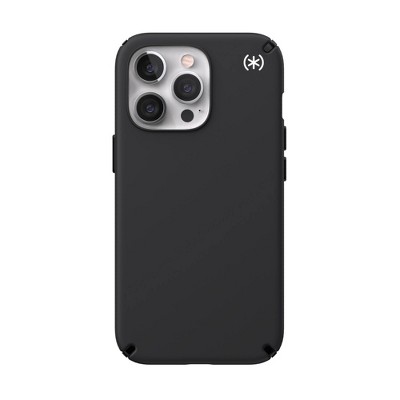 Speck iPhone 13 Pro Presidio Case with MagSafe - Black: Polycarbonate, Solid Pattern