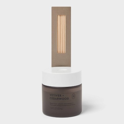 Glass Reed Diffuser Vetiver and Cedarwood 3.38 fl oz - Threshold™