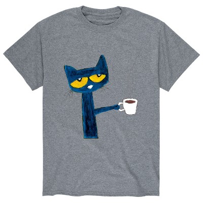 Men's - Pete The Cat - With Coffee Short Sleeve Graphic T-Shirt