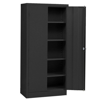 Edsal 36"Wx18"Dx72"H Steel Freestanding Cabinet Black