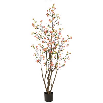 Nearly Natural 6.5-ft Cherry Blossom Artificial Tree