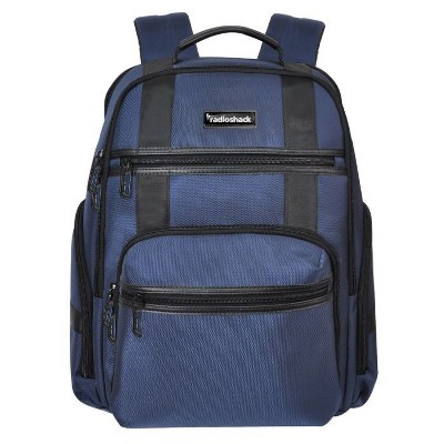 RadioShack 15.6" Laptop Backpack, Blue Durable Design With Padded Compartments for Laptops, Tablets, Accessories, and Everyday Carry,2607109
