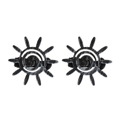 Evideco French Home Goods Set of 2 Metal Curtain Tiebacks – Helios Sun Design – Elegant Decorative Clips for Drapes and Curtains