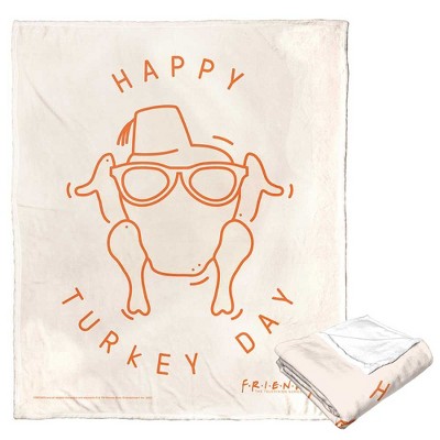 Warner Bros. Friends Happy Turkey Day Silk Touch Throw Blanket 50x60 Inches