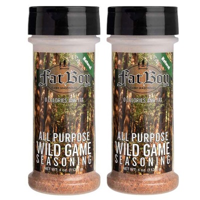 Fat Boy Hickman's BBQ 4 oz All Purpose Wild Game Seasoning - Pack of 2