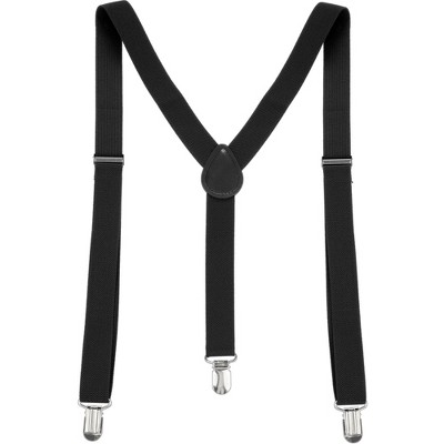 Allegra K Women's Adjustable Metal Clamp Elastic Suspenders Braces