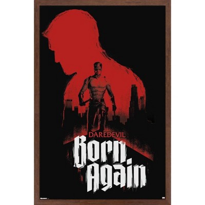Trends International Marvel Television's Daredevil: Born Again - Daredevil Silhouette Framed Wall Poster Prints