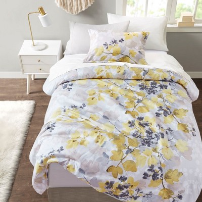 9Pcs BIAB Leave Print Comforter Set, Ultra Soft Trendy Design All Season Bedding Set with Matching Pillowcases and Sheets