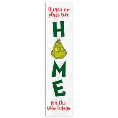 Creative Products The Grinch Home for the Who-lidays 10.5 x 47 Dr. Seuss Porch Leaner