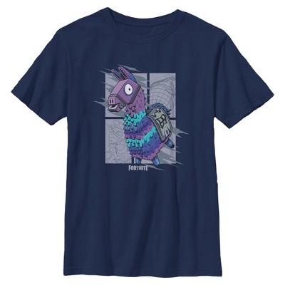 Boys Fortnite Supply Llama Grid T Shirt