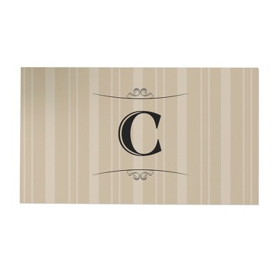 Personalization Mall Elegant Monogram Doormat, 20" x 35"