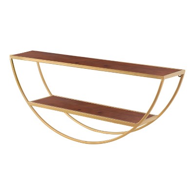 26" x 11" Tancill Half Circle Wall Shelf - Kate & Laurel All Things Decor