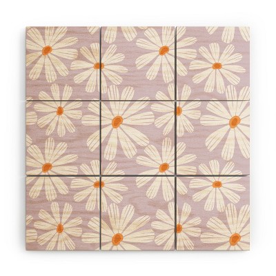 RosebudStudio Dance daisies Wood Wall Mural - society6