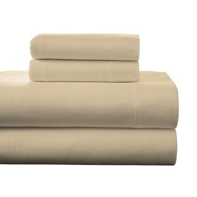 Pointehaven Superior Weight 175 GSM 100% Cotton Printed or Solid Flannel Deep Pocket Sheet Set