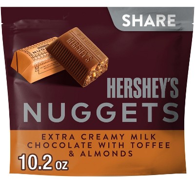 Hershey's Nuggets Toffee Almond Share Size Chocolate Candy - 10.2oz