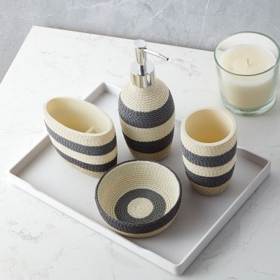 Twist Bath Accessory Collection by Sweet Home Collection®