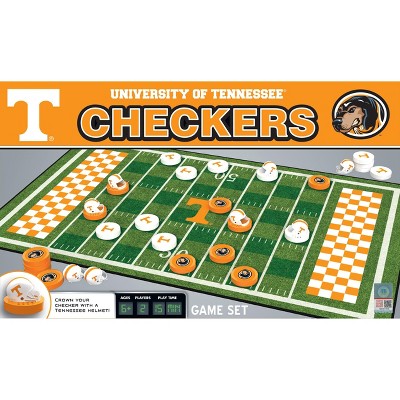 MasterPieces NCAA Tennessee Volunteers Checkers Board Game for Families & Kids Ages 6+